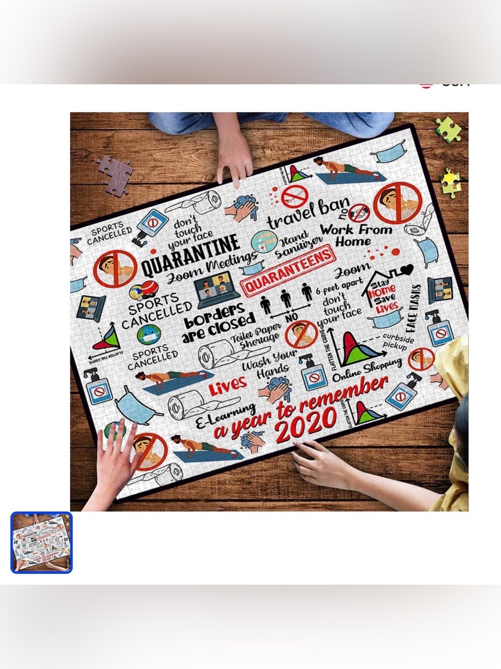 2020 Nostalgia Jigsaw Puzzle * 1000 Pieces * NIB Sealed * Shaboo Prints